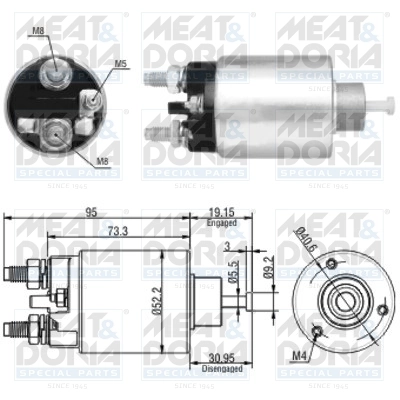 Solenoid Switch, starter